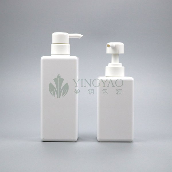 Square Rectangle Shampoo and Conditioner Bottle for Shower Gel