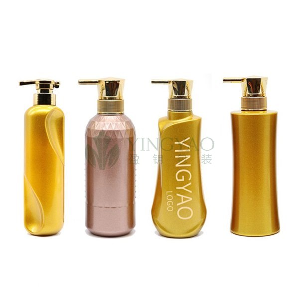 Luxury Gold Rose Gold Shampoo and Conditioner Pump Bottles For Shower Gel