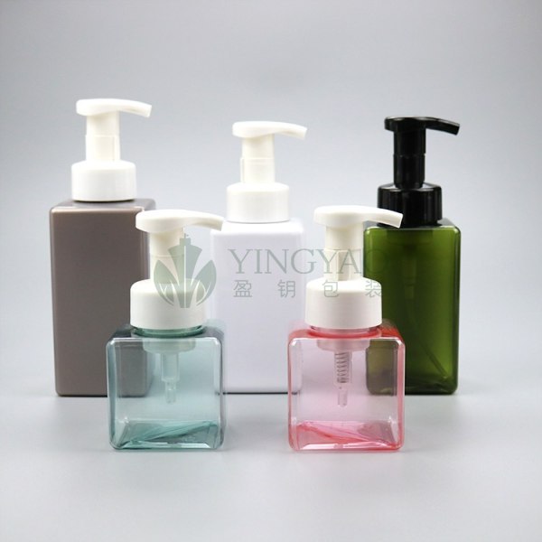 Custom Square Shape Foam Pump Soap Bottles
