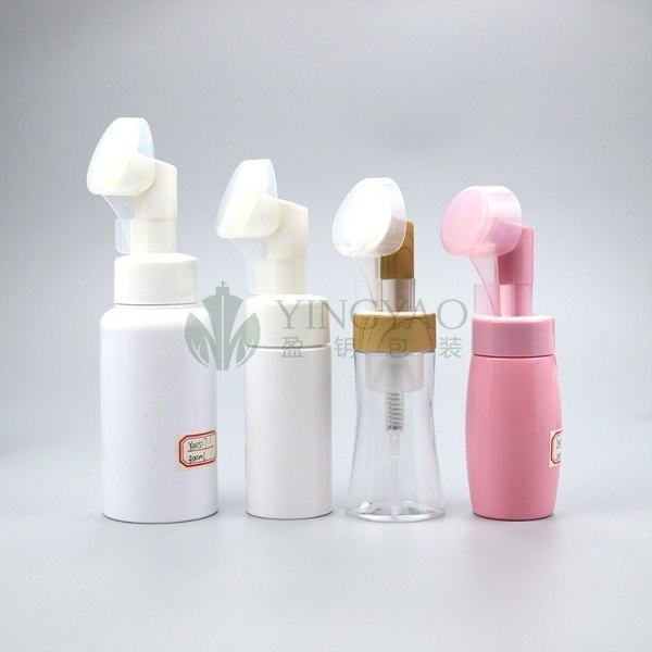 Custom Foam Soap Pump Bottle With Silicone Brush