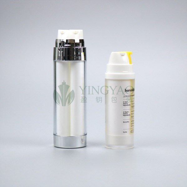 Custom Dual Chamber Pump Double Tube Airless Bottle