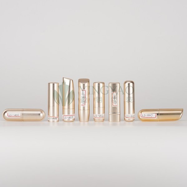Custom Round Square Luxury Rose Gold Silver Lipstick Empty Tube Lip Stick Container