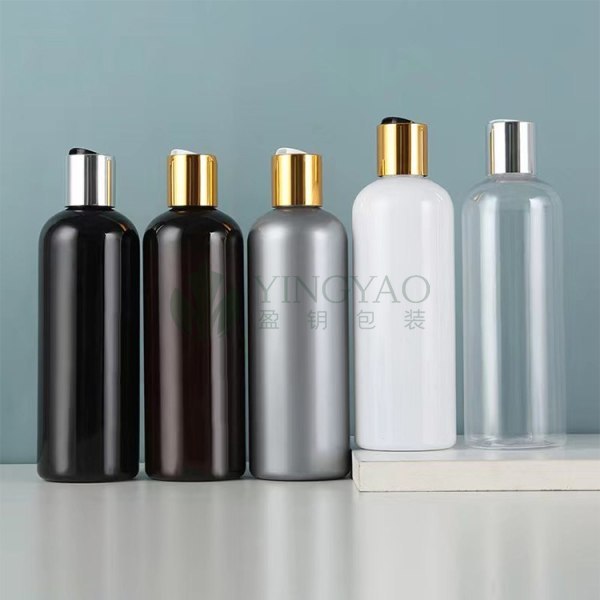 Disc Cap Press Top Squeeze Bottles For Shampoo Shower Gel Body Wash