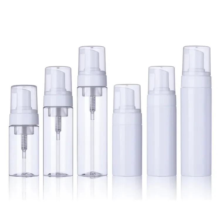 Custom 100 150 200 ml 150ml 6 oz Clear Foaming Pump Bottle