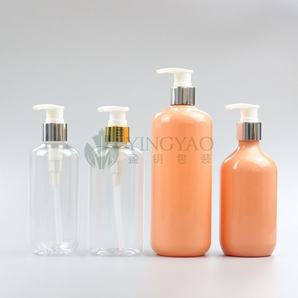 Custom Color 200ml 250ml 300ml 500ml Cosmetic Packaging PET Plastic Pump Lotion Empty Refillable Bottles For Body With Pump