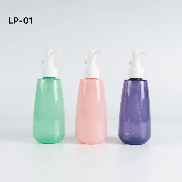 Custom Color Plastic Packaging Skincare Frosted Body Wash Shower Gel Press Lotion Bottle Container
