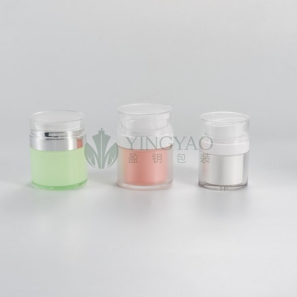 Custom Color Plastic Vacuum Airless Pump Cream Jar For Cosmetic