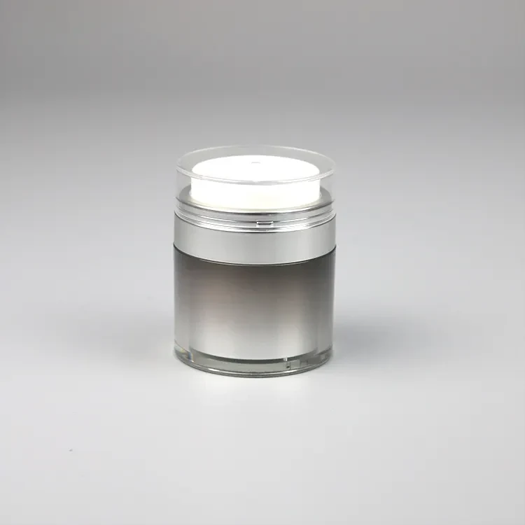 Custom Black Skincare Packaging Airless Pump Jar For Packaging