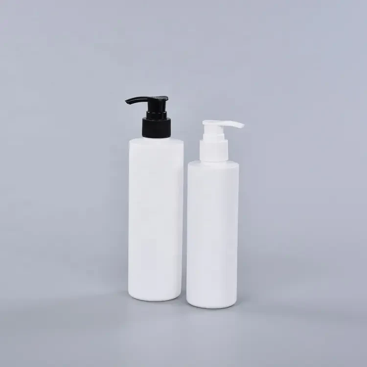 Custom 100ml 150ml 200ml 250ml 300ml 400ml 500ml Plastic LDPE HDPE PE Lotion Bottle With Pump