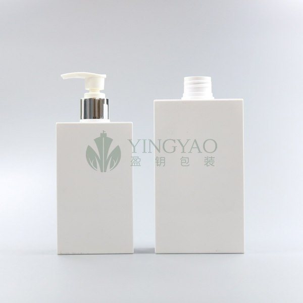 Custom Sample 100ml 150ml 250ml 280ml 450ml 650ml PETG Plastic Square Shaped Cosmetics Hand Sanitizer Body Lotion Pump Bottle