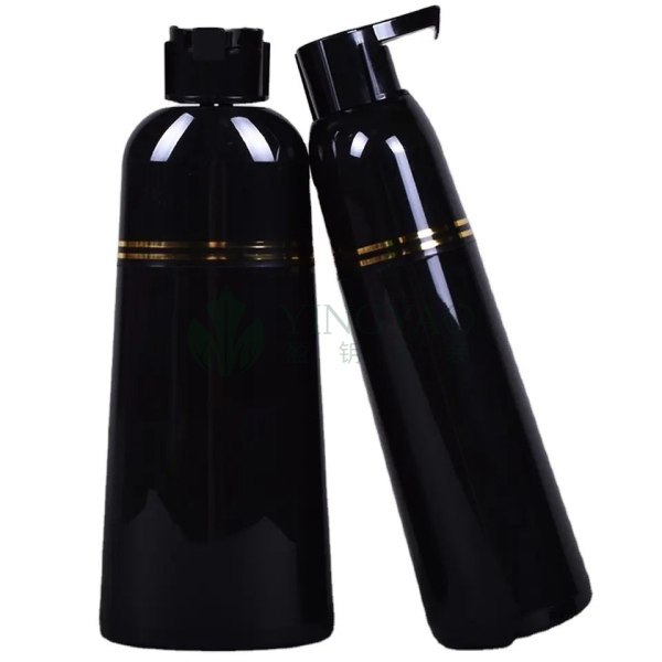 Custom PET Black Plastic Empty Face Hair Dye Toner Bottle