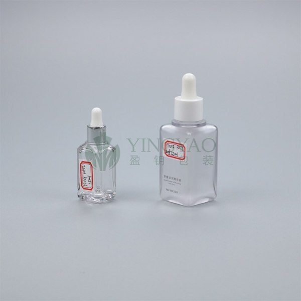 Custom Square PETG Plastic Dropper Bottles