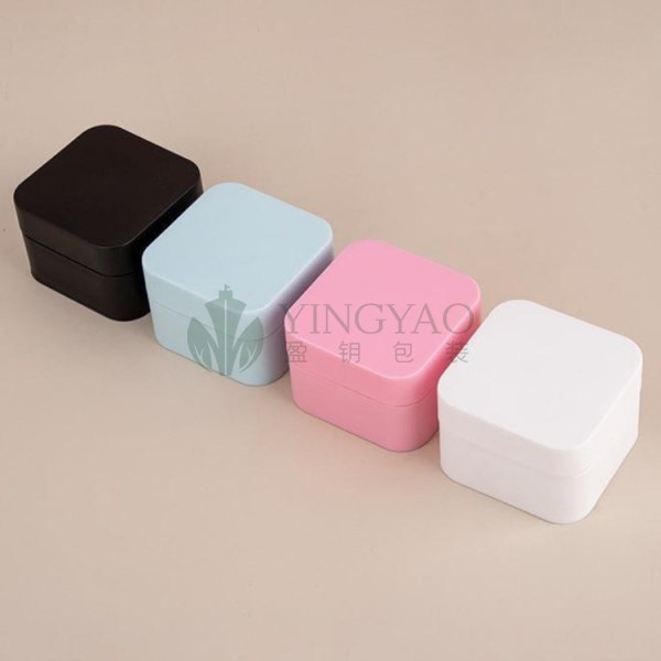 Custom 5g 10g 20g 30g 50g Square PP Plastic Cosmetic Jar For Cream Skincare Packaging