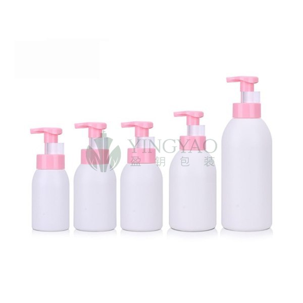 Custom 300ml 500ml 750ml HDPE Big Round Kids Baby Shampoo Bottle For Body Wash