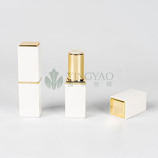 Custom White Slim Square Lipstick Tubes