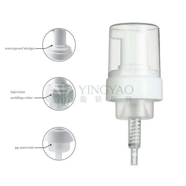 Custom Luxury 30mm 40mm 42mm 43mm Plastic Foam foaming soap Pump For Hand Body Facial Wash