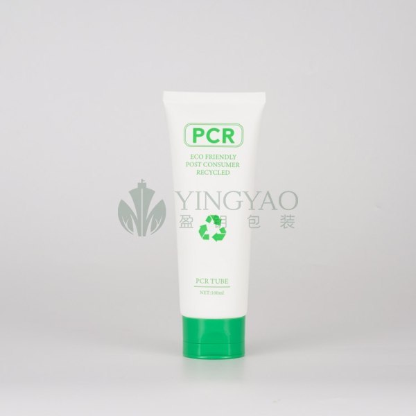 Custom Plastic PCR Tubes Recycled Cosmetic Tube Packaging For Face Cream Wash