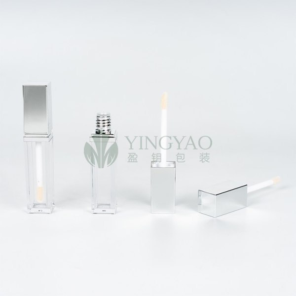 Custom 5 ml 10 ml 7ml Vegan Square Lip Gloss Tubes and Packaging Box With Logo Label